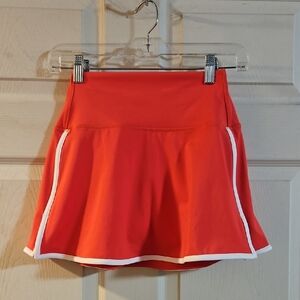 DSG Orange Athletic Skort with White Trim